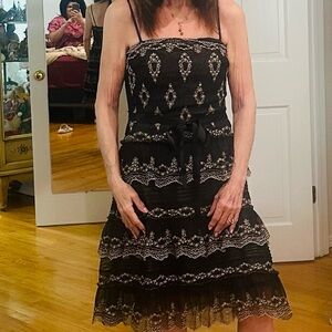 BCBG black lace party dress